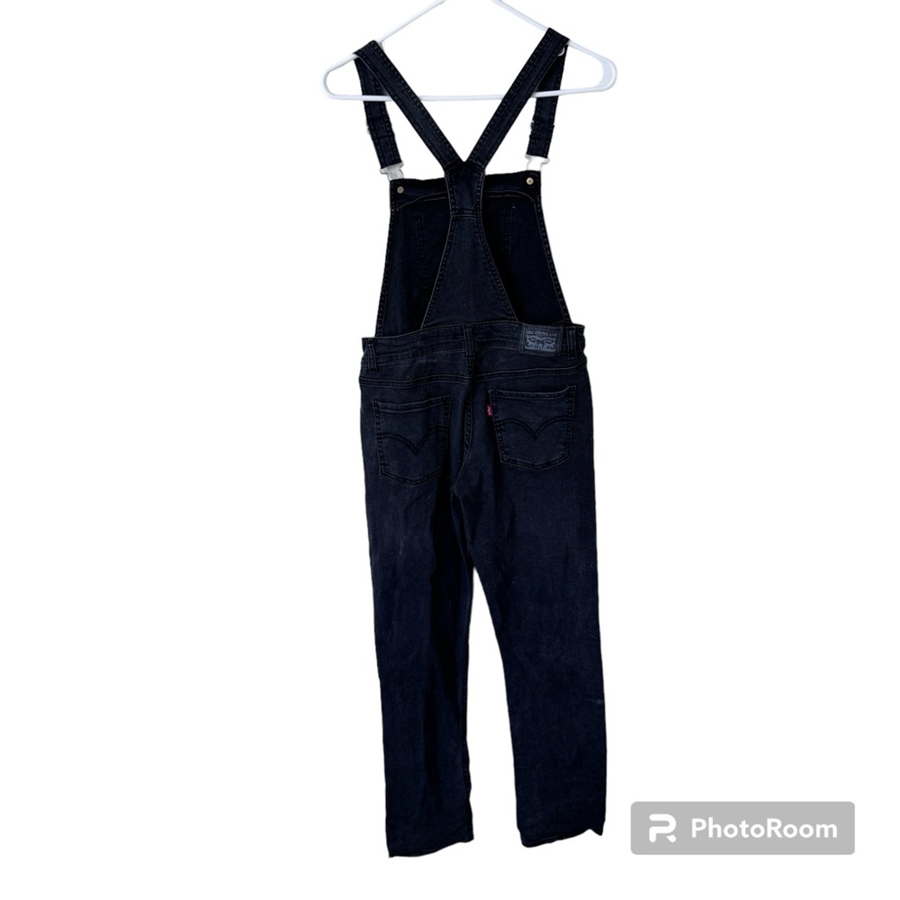 Levis Overalls Junior Overall Jean Bib Denim Stretch Ladies Black Skinny